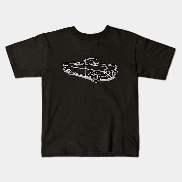 Classic 50's Convertible Kids T-Shirt by aroderick